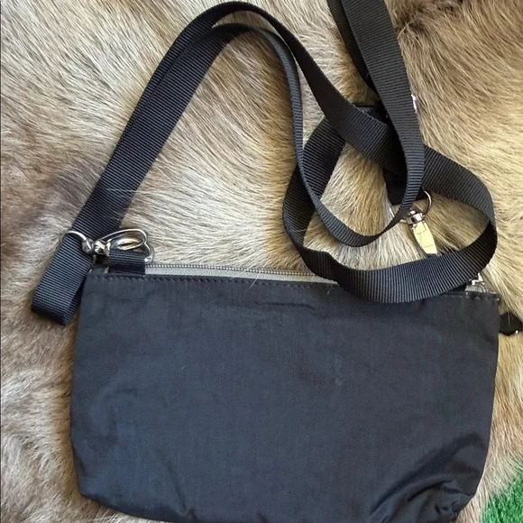 Baggallini Black Crossbody Bag with Silver Accents - Picture 3 of 4